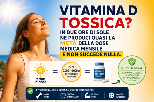 Vitamina D Tossica? Il Sole Produce Dosi Enormi (e non succede NULLA)