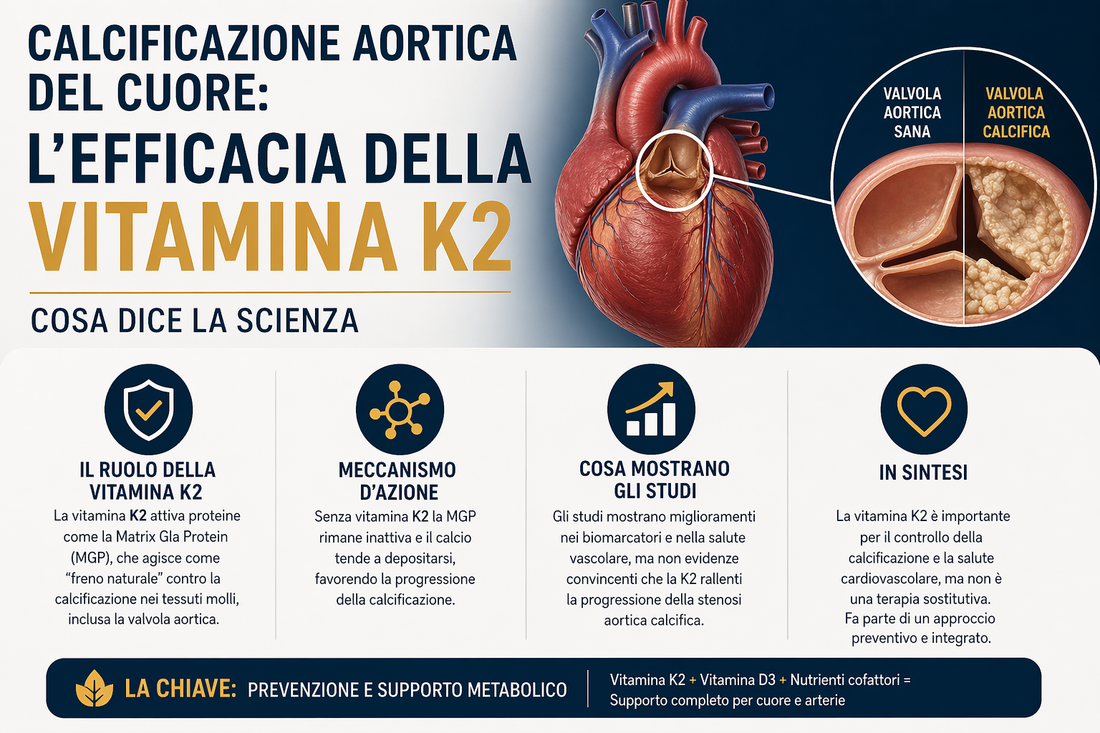 Calcificazione Aortica del cuore: L’ efficacia della Vitamina K2