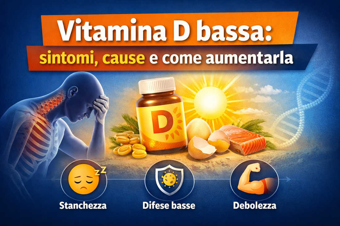 Vitamina D Bassa: Sintomi, Cause e come Aumentarla
