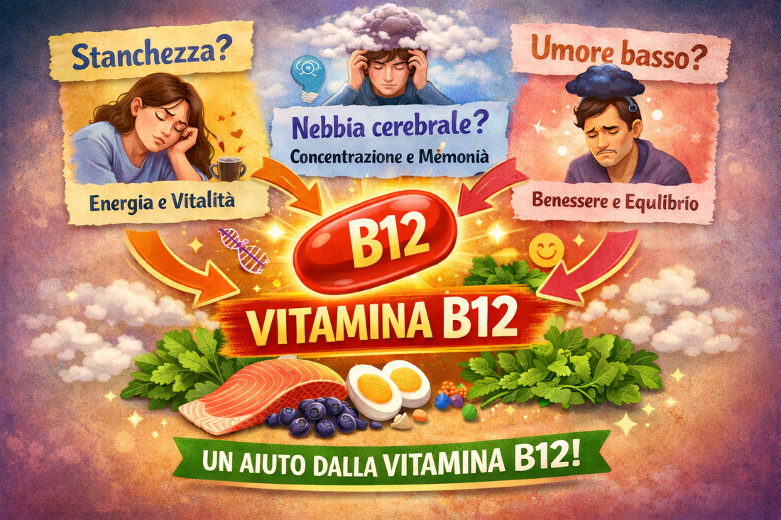Stanchezza? Nebbia cerebrale? Umore basso? Quanto è comune la carenza di vitamina B12? (E perché spesso viene trascurata)