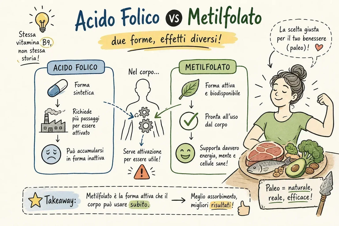 Acido folico e metilfolato: differenze scientifiche e implicazioni pratiche per chi segue la Geopaleo