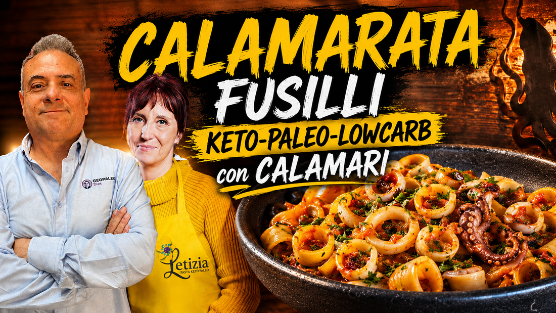 Calamarata - Fusilli Keto-Paleo-LowCarb con Calamari