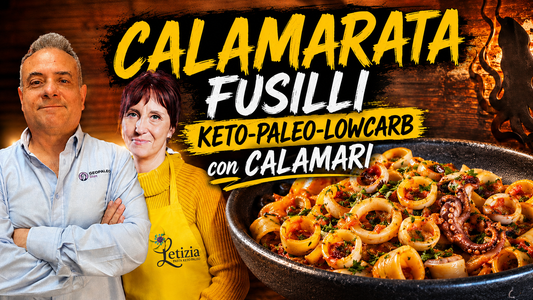 Calamarata - Fusilli Keto-Paleo-LowCarb con Calamari