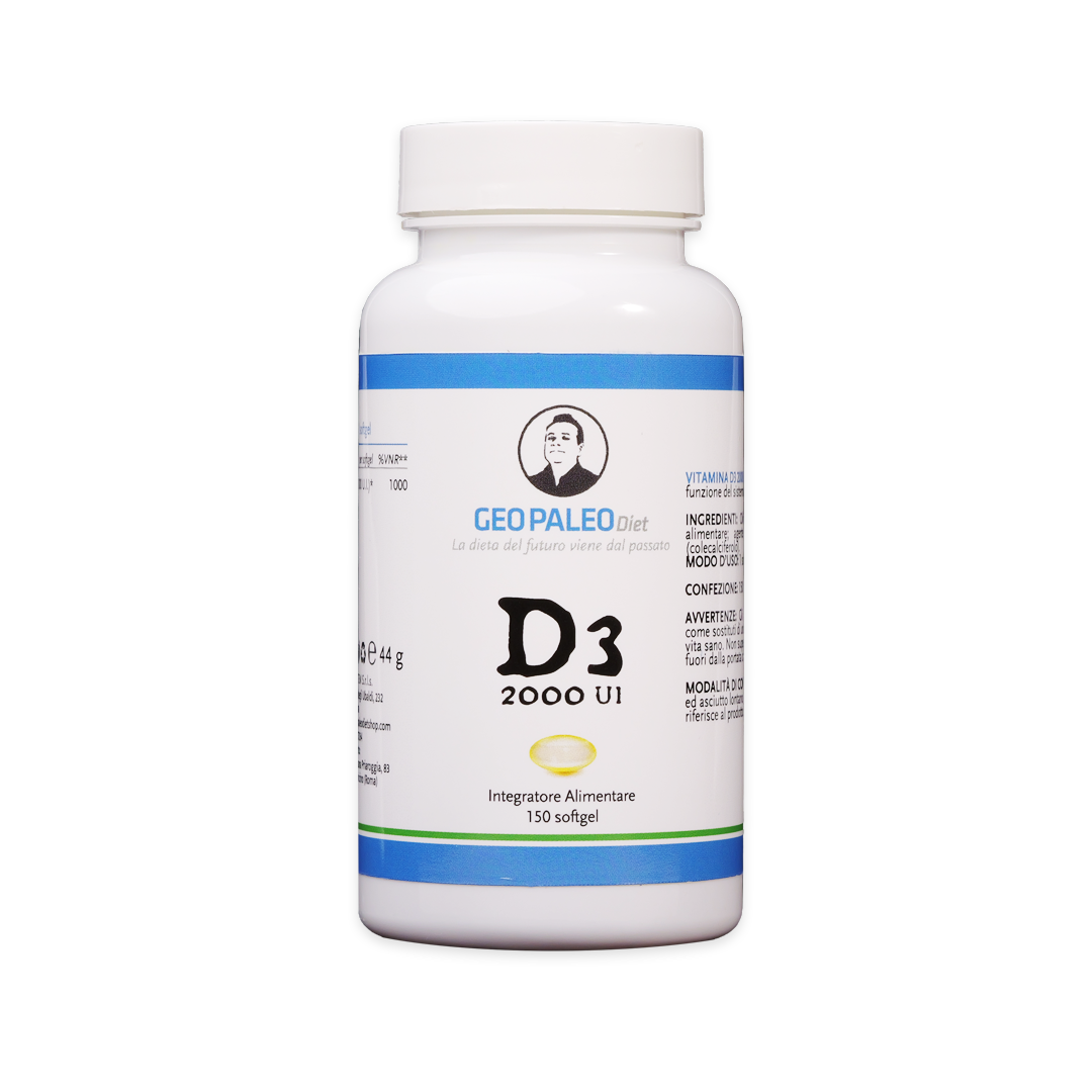 Vitamina D3 Alto Dosaggio 2000 UI in capsule softgel con Olio di Oliva
