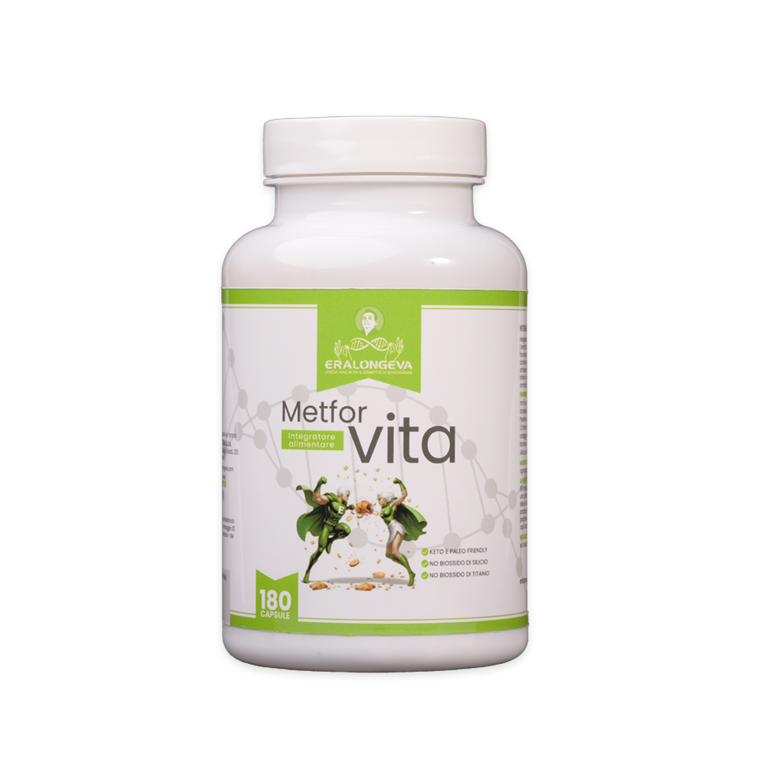 MetforVITA by Era Longeva. Metabolismo dei macronutrienti e Mantenimento di livelli normali di Glucosio