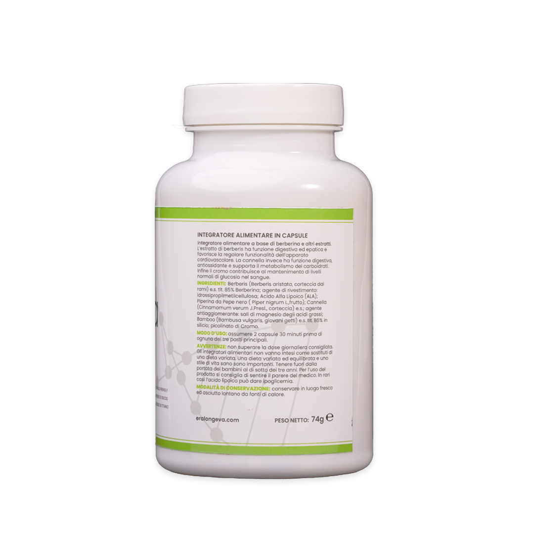 MetforVITA by Era Longeva. Metabolismo dei macronutrienti e Mantenimento di livelli normali di Glucosio