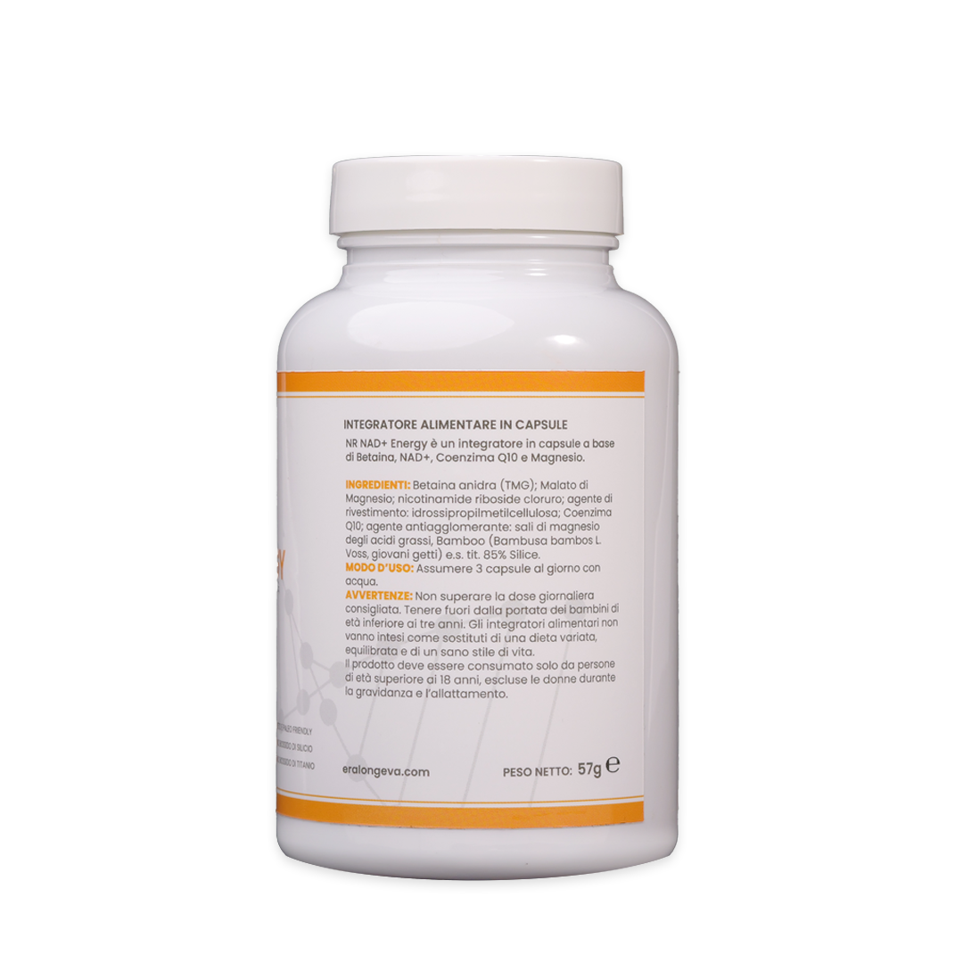 NR NAD+ ENERGY - Energia cellulare e supporto metabolico avanzato - 90 cps - Era Longeva