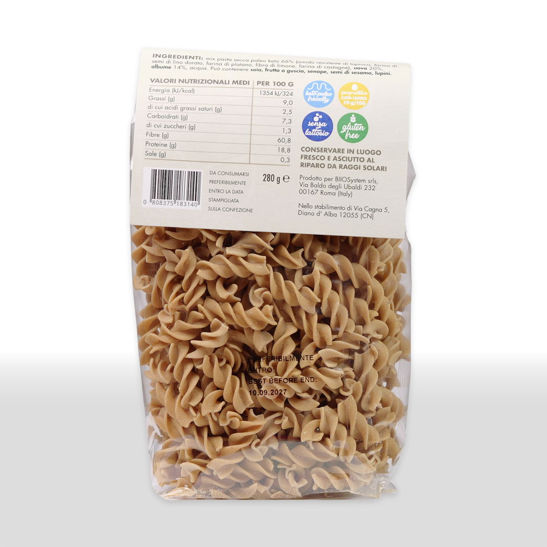 Letizia la Prima PASTA Keto-Paleo al Mondo. 280 g